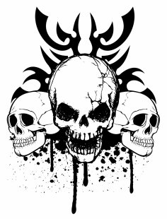 Skull Tribe Free Vector