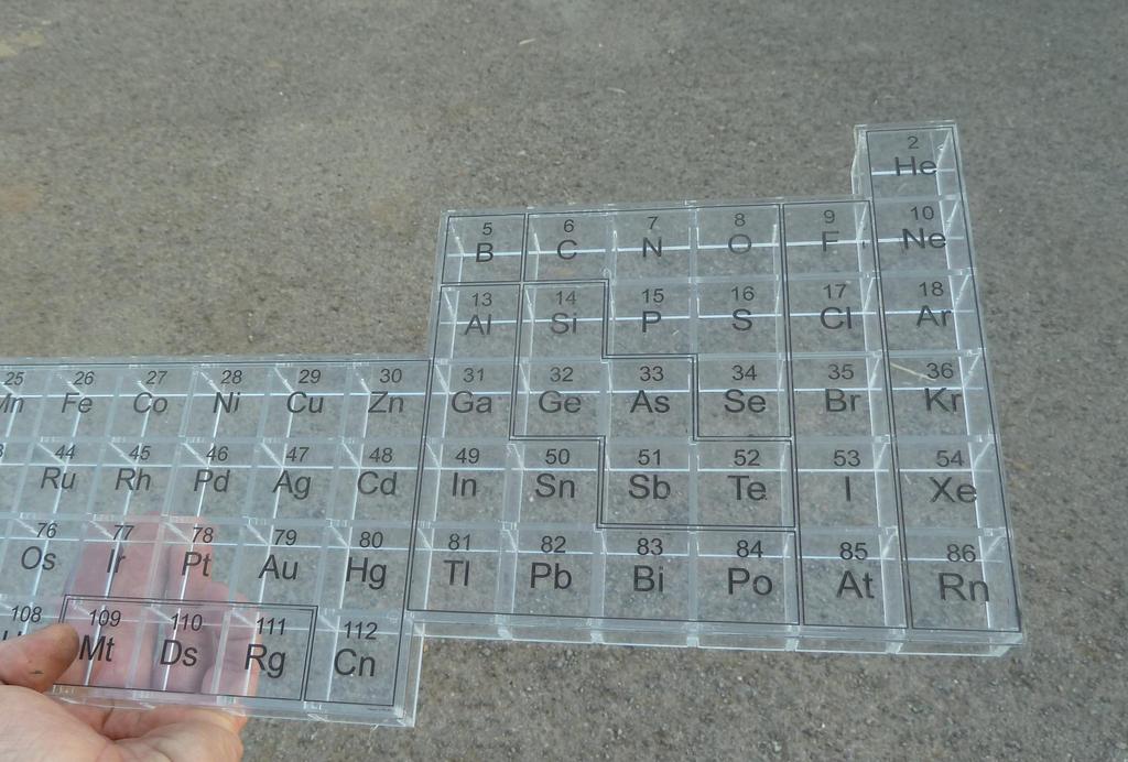 Laser Cut Periodic Table Shelves Free Vector