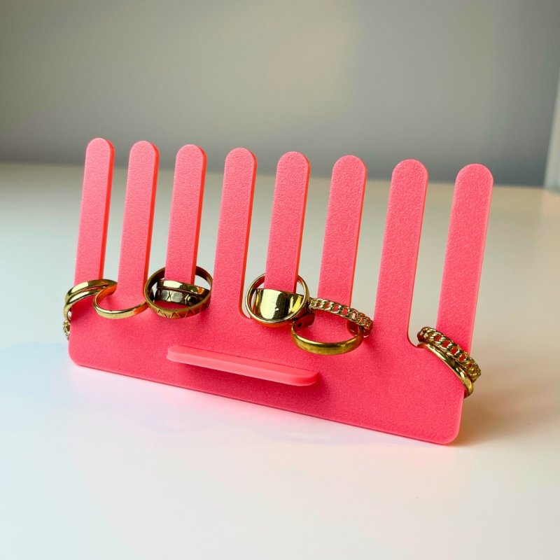 Laser Cut Ring Display Stand Free Vector Download - 3axis.co - 3D model önizlemesi