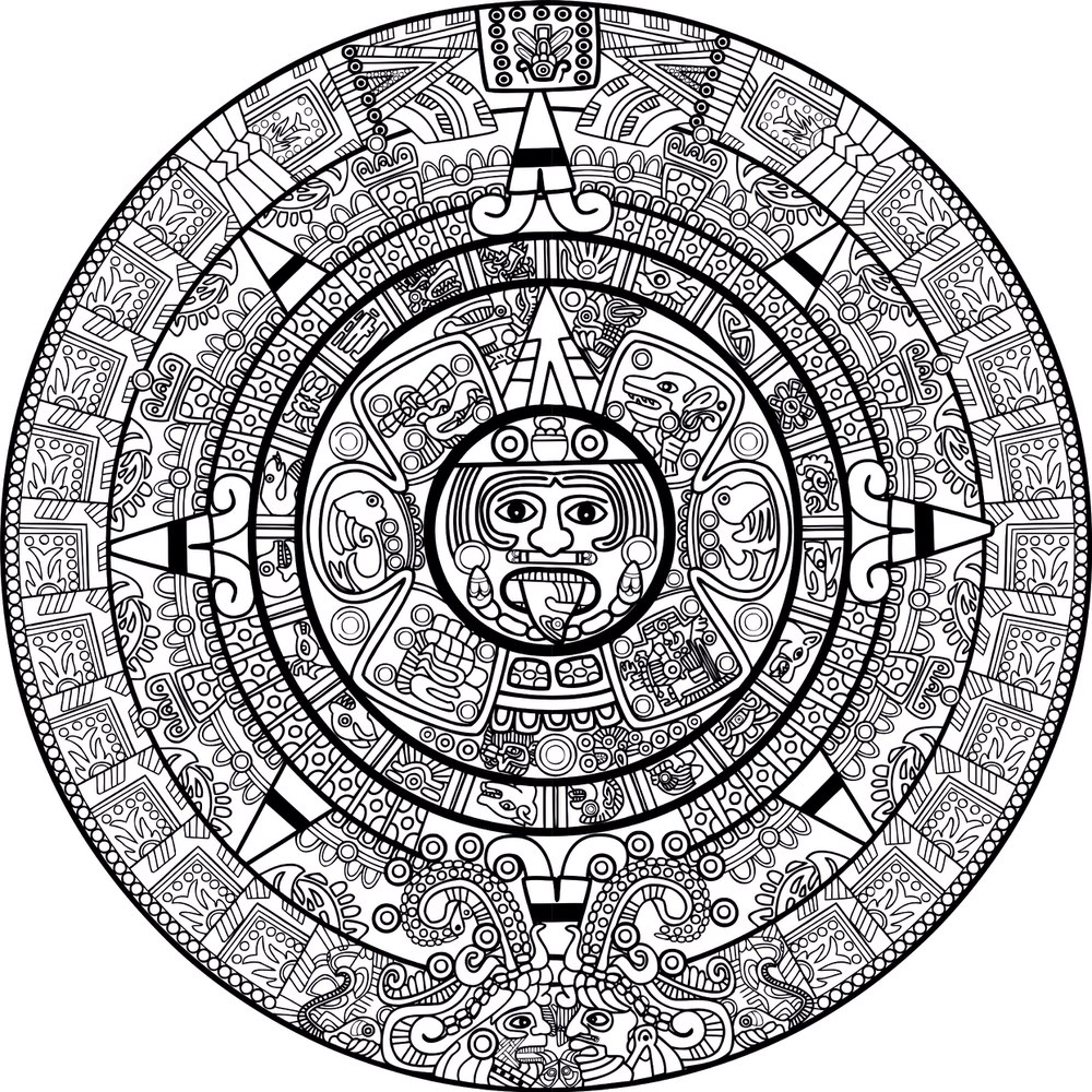 Download Mayan Calendar Vector Art Free Vector cdr Download - 3axis.co