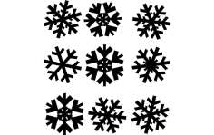 Snowflakes dxf File