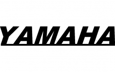 Yamaha Logo 2 dxf File