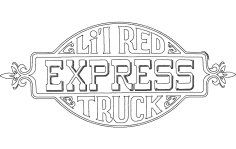 Lil Red Express Truck Decal dxf File
