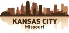 Kansas City Skyline Free Vector