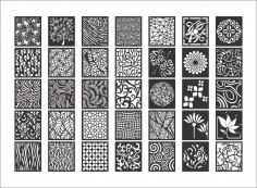 Mega Collection of Decorative Screen Patterns DXF File