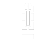 Mdf Door Design 4 dxf File