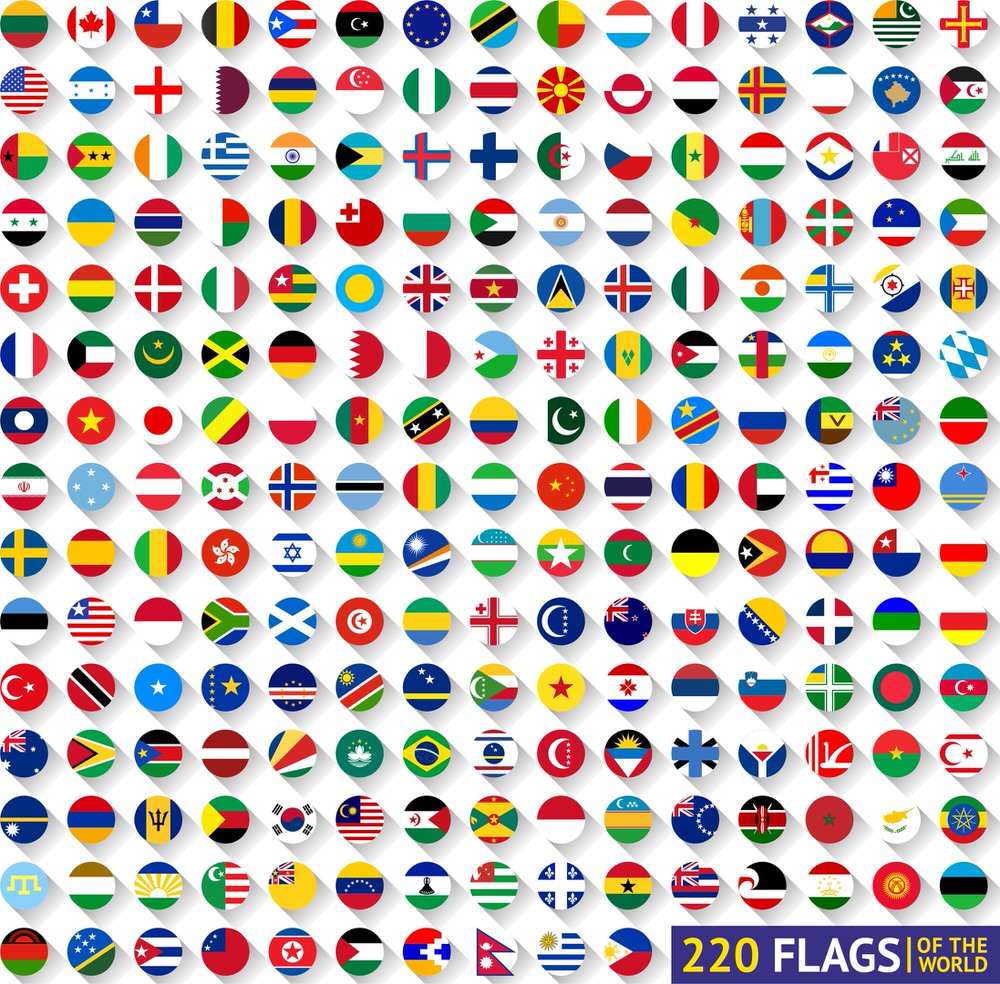 World Map Countries Flags Free Vector Free Psdvectoricons Images