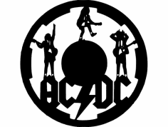 acdc clock dxf File