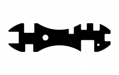 Tank Wrench dxf File