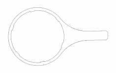Water Filter Wrench dxf File