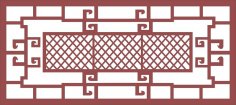 Ornamental Steel Fence Pattern dxf File