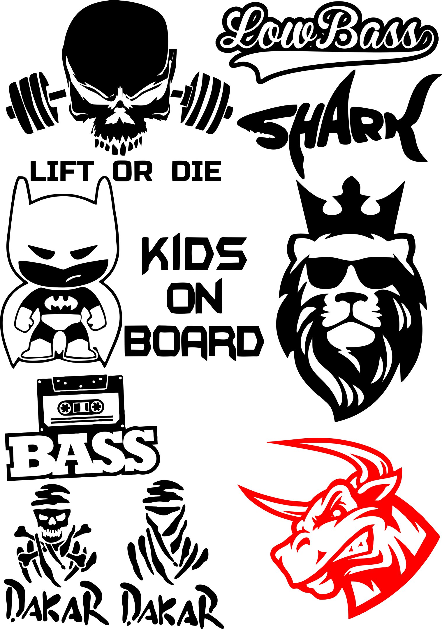 Vinyl Stickers on Car Vector Pack Free Vector cdr Download 3axis.co