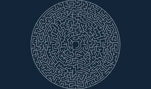 Circular maze 50×5 O.dxf