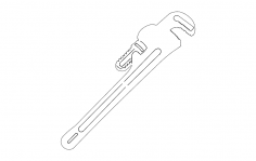 Pipe wrench dxf File