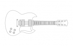 Guitar 2 dxf File