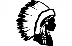 Indian Chief dxf File