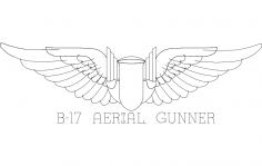 Wings aerial gunner dxf File