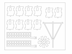 Windmill Part 2 dxf File