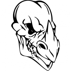 Skull 016 dxf File