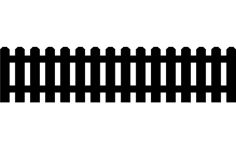 A simple picket fence dxf File