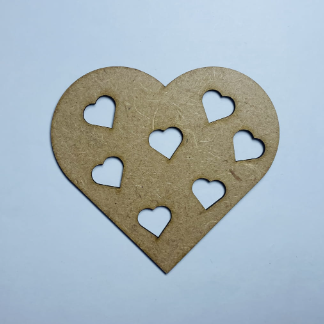 Laser Cut Heart Shape Wood Craft Cutout Free Vector