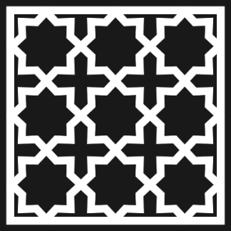 Islamic Geometric Pattern Frame With Intricate Tile Design For CNC Laser Free Vector
