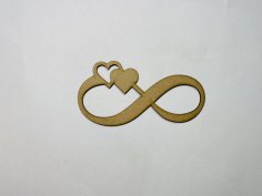 Laser Cut Wood Infinity Heart Craft Shape Cutout Free Vector