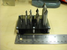 Laser Cut Center Drill Holder DXF File