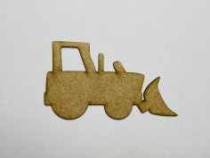 Laser Cut Bulldozer Shape Bulldozer Unfinished Wood Cutout Free Vector