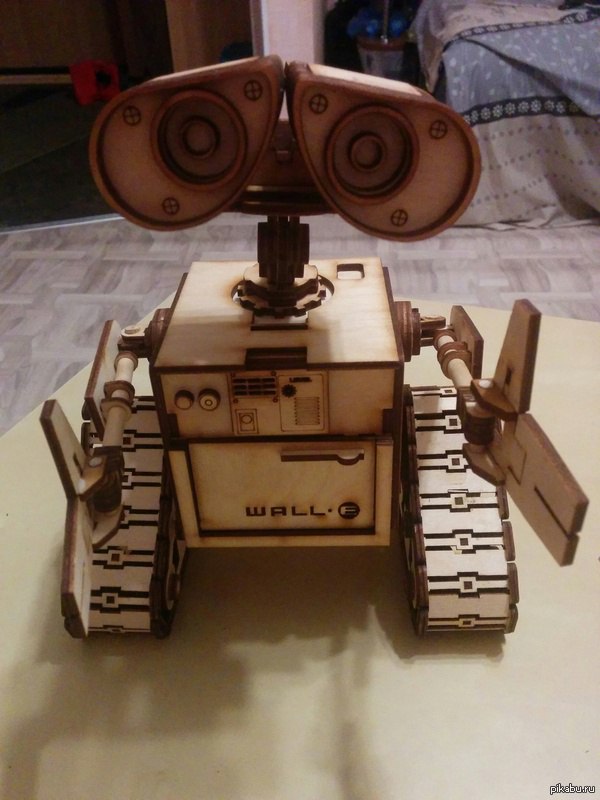 Laser Cut Wall E 3D Puzzle Free Vector