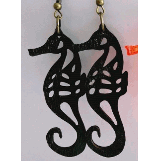 Laser Cut Seahorse Earrings SVG File