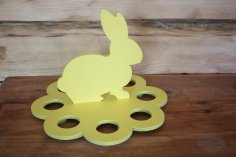 Laser Cut Easter Egg Stand Easter Bunny Free Vector