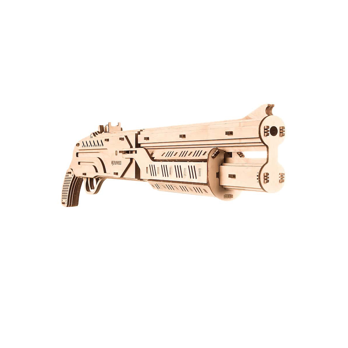 Laser Cut Wooden Rifle 3D Puzzle Free Vector