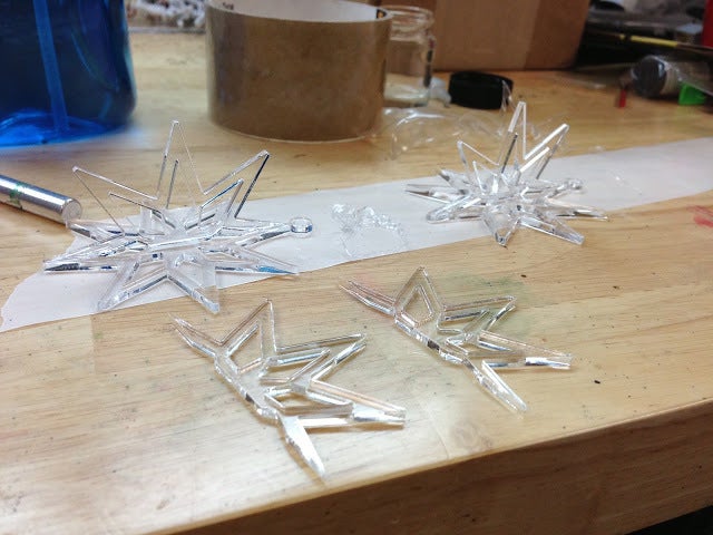 Laser Cut Snowflake Christmas Tree Ornament Free Vector