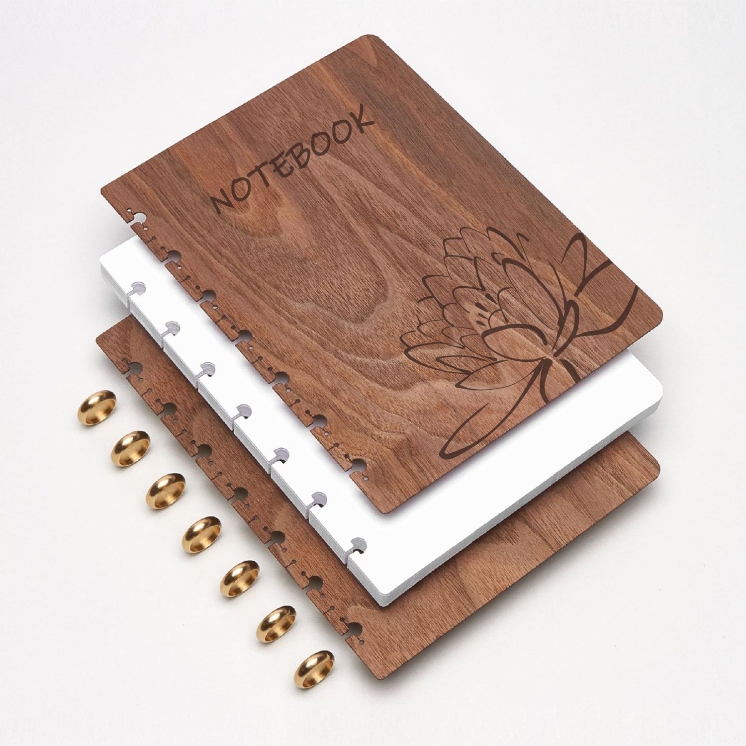 Notebook 'idea' Blank Sketch Notebook / Journal With a Laser Cut Cover 