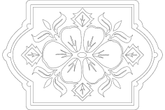 Floral Pattern dxf file