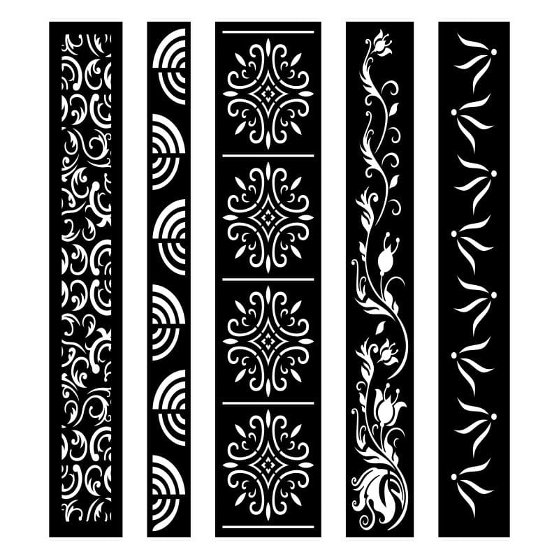 Floral Decorative Borders Free Vector cdr Download - 3axis.co