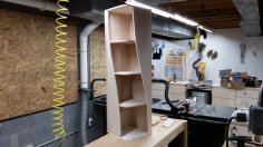 Laser Cut Twisted Bookshelf DXF File