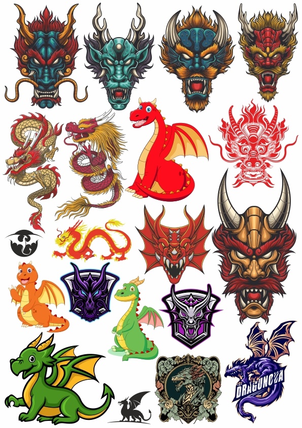Dragons Vectors Set Free Vector cdr Download - 3axis.co