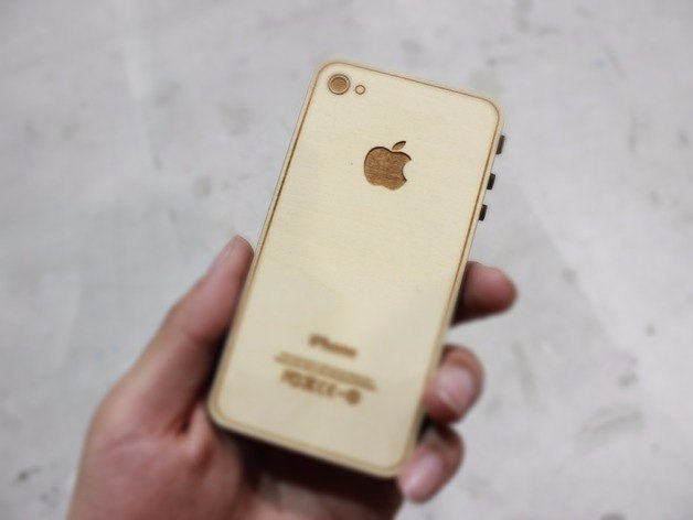 Laser Cut Engrave iPhone Layout Free Vector