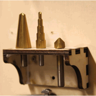 Laser Cut Drill Holder Wall Mount DXF File