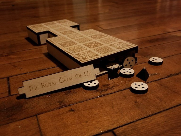 Laser Cut The Royal Game Of Ur (Tall) SVG File Free Download - 3axis.co