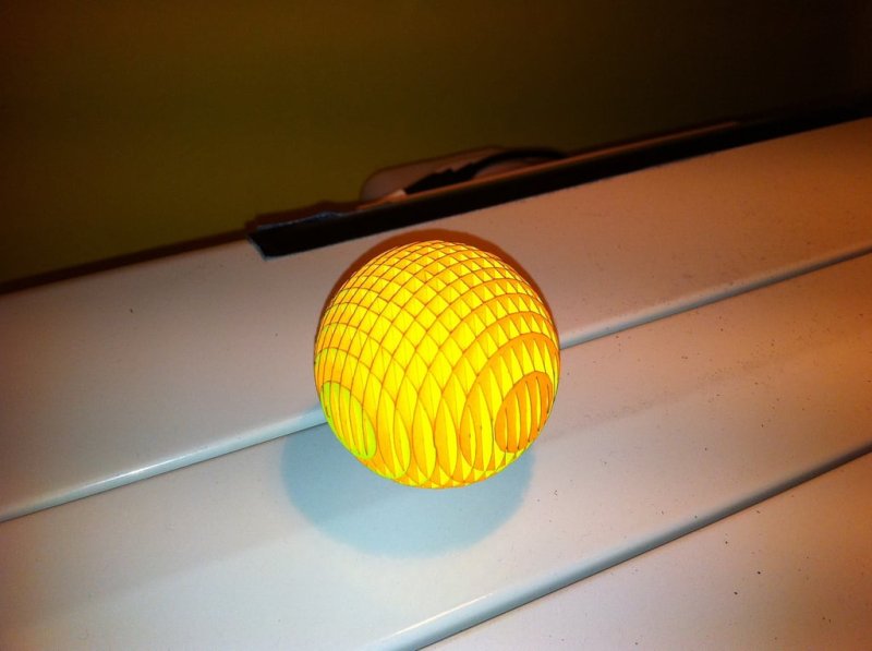 Laser Cut Sliceform Sphere DXF File Free Download - 3axis.co - 3D model önizlemesi