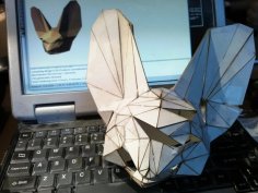 Laser Cut Papercraft Fennec Fox