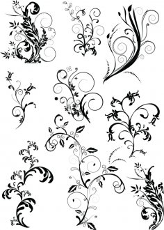 Flower Swirl Free Vector