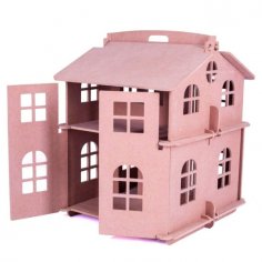 Laser Cut House Model For Kids Free Vector