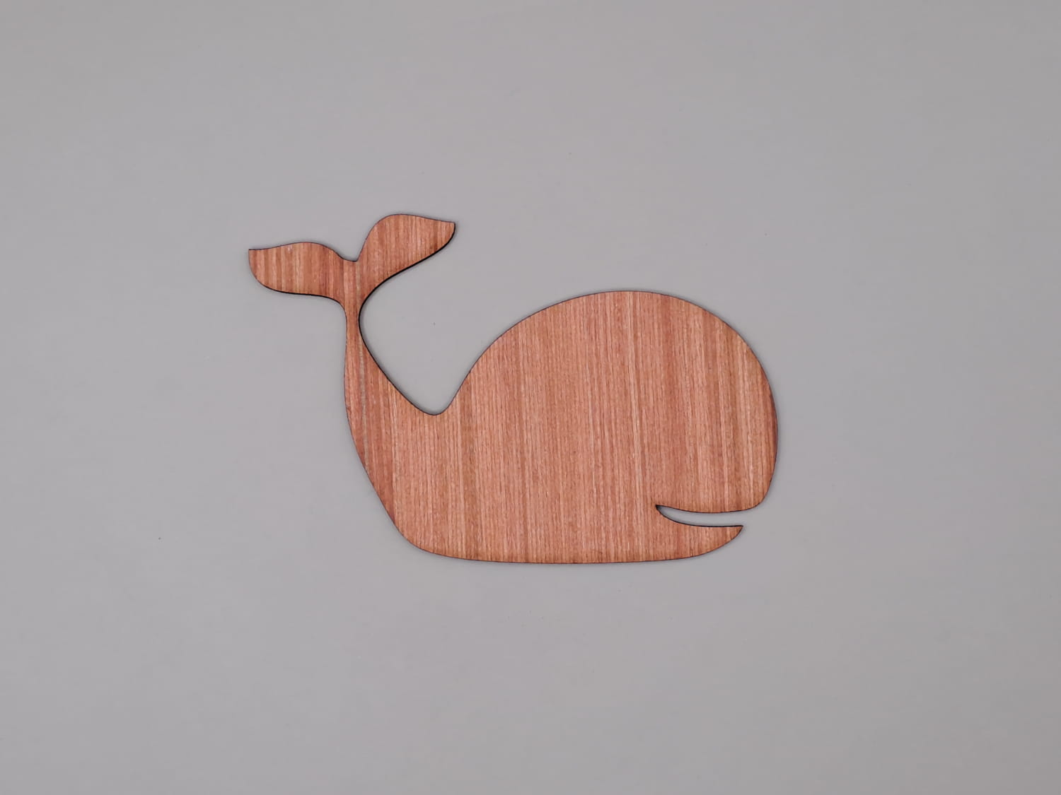 Laser Cut Wooden Whale Cutout Free Vector