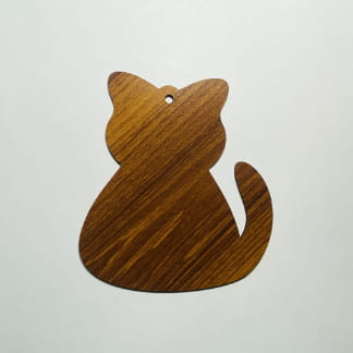 Laser Cut Wood Cat Cutout Unfinished Cat Ornament Free Vector