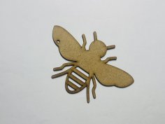 Laser Cut Wood Bumble Bee Cutout Shape Free Vector