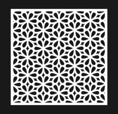 Decorative Panel Pattern For CNC Laser Cutting Free Vector